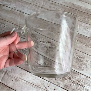 PREOWNED VINTAGE PYREX NO NUMBERS CLEAR MEASURING CUP GLASS